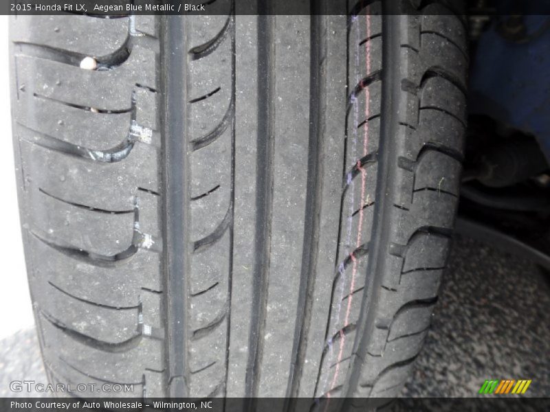 Aegean Blue Metallic / Black 2015 Honda Fit LX
