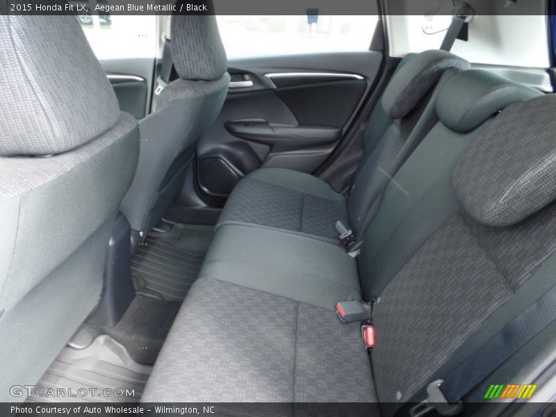 Aegean Blue Metallic / Black 2015 Honda Fit LX