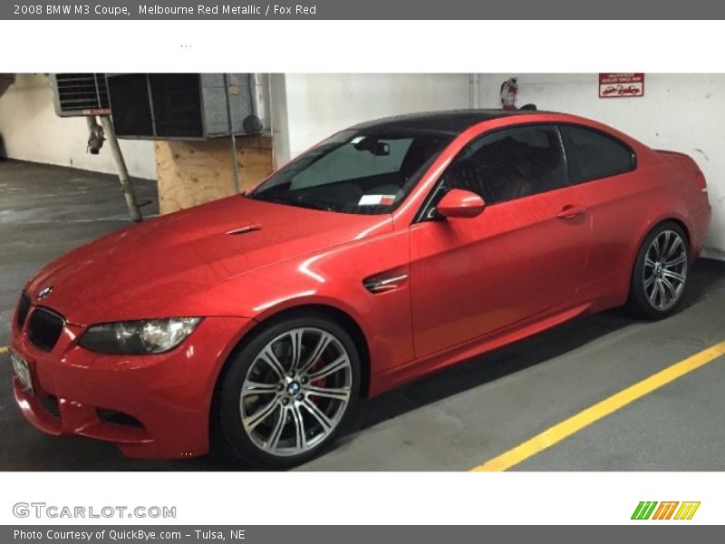 Melbourne Red Metallic / Fox Red 2008 BMW M3 Coupe