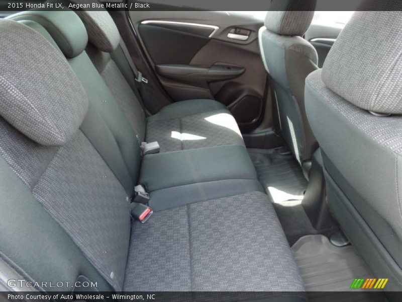 Aegean Blue Metallic / Black 2015 Honda Fit LX
