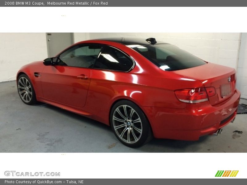 Melbourne Red Metallic / Fox Red 2008 BMW M3 Coupe