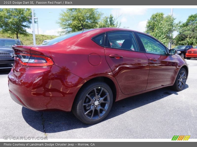 Passion Red Pearl / Black 2015 Dodge Dart SE