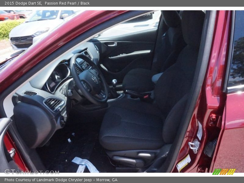 Passion Red Pearl / Black 2015 Dodge Dart SE