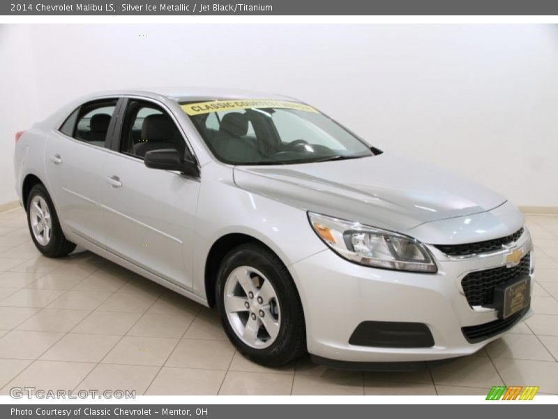 Silver Ice Metallic / Jet Black/Titanium 2014 Chevrolet Malibu LS