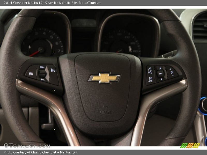 Silver Ice Metallic / Jet Black/Titanium 2014 Chevrolet Malibu LS