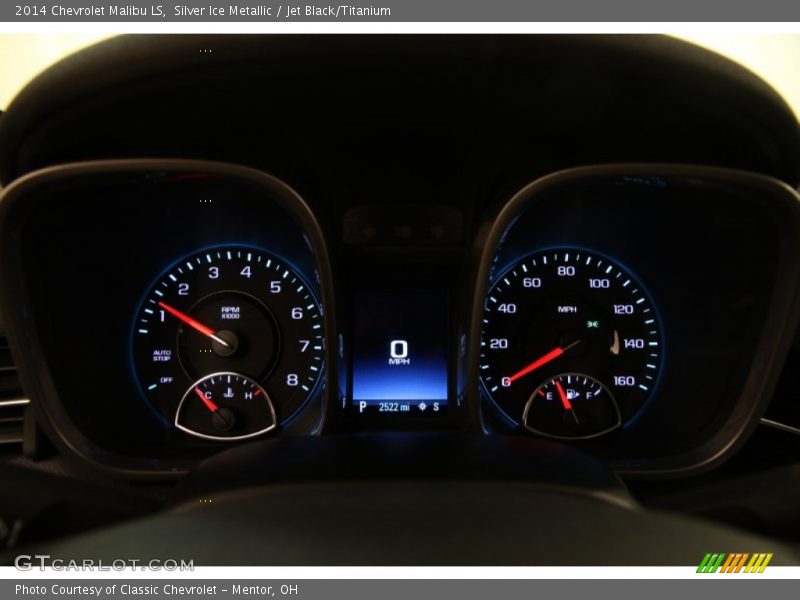 Silver Ice Metallic / Jet Black/Titanium 2014 Chevrolet Malibu LS