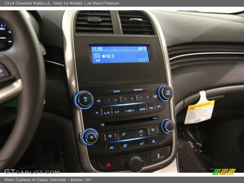 Silver Ice Metallic / Jet Black/Titanium 2014 Chevrolet Malibu LS