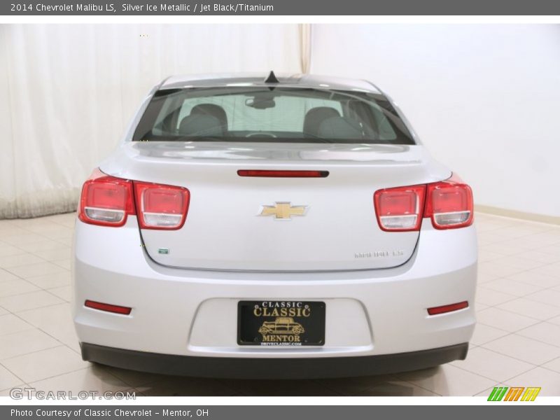 Silver Ice Metallic / Jet Black/Titanium 2014 Chevrolet Malibu LS