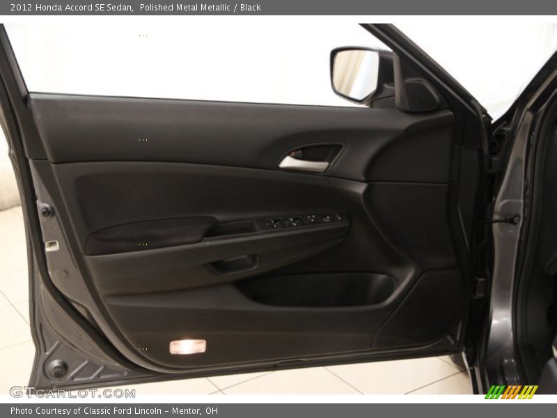 Polished Metal Metallic / Black 2012 Honda Accord SE Sedan