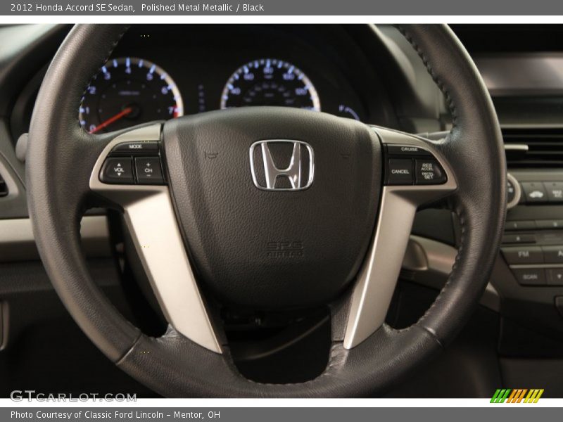 Polished Metal Metallic / Black 2012 Honda Accord SE Sedan