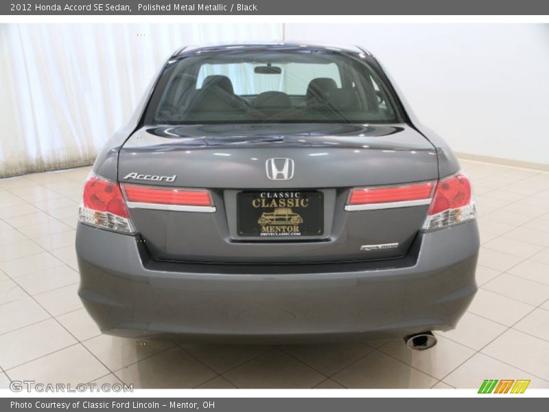 Polished Metal Metallic / Black 2012 Honda Accord SE Sedan