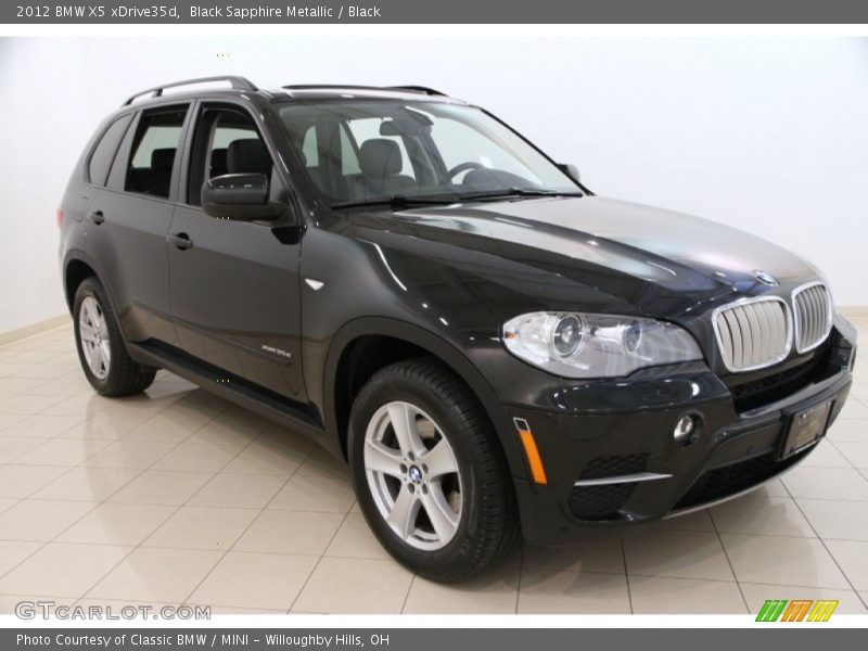Black Sapphire Metallic / Black 2012 BMW X5 xDrive35d