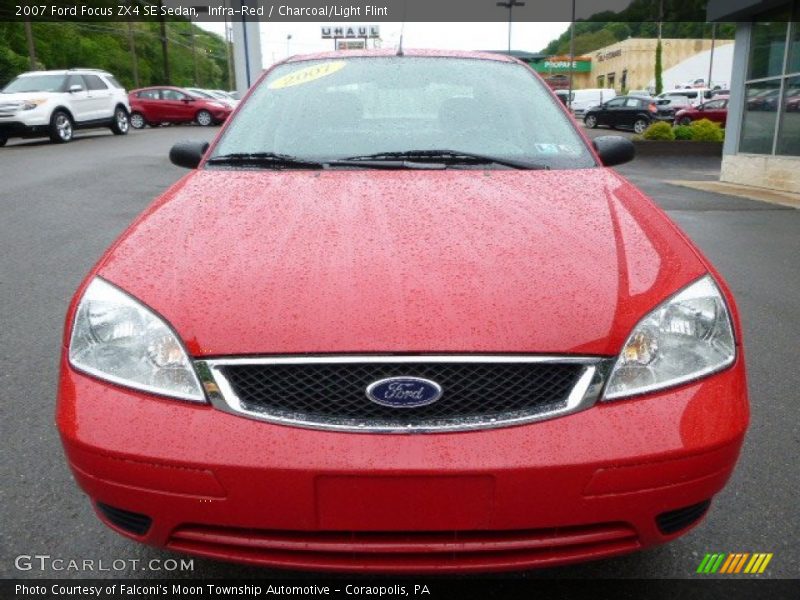 Infra-Red / Charcoal/Light Flint 2007 Ford Focus ZX4 SE Sedan
