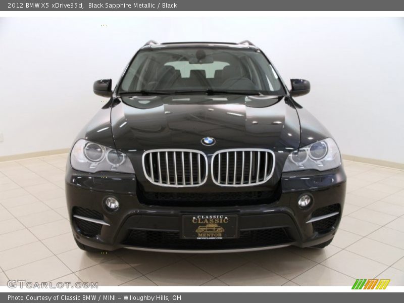 Black Sapphire Metallic / Black 2012 BMW X5 xDrive35d