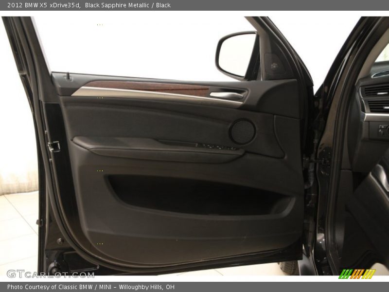 Black Sapphire Metallic / Black 2012 BMW X5 xDrive35d