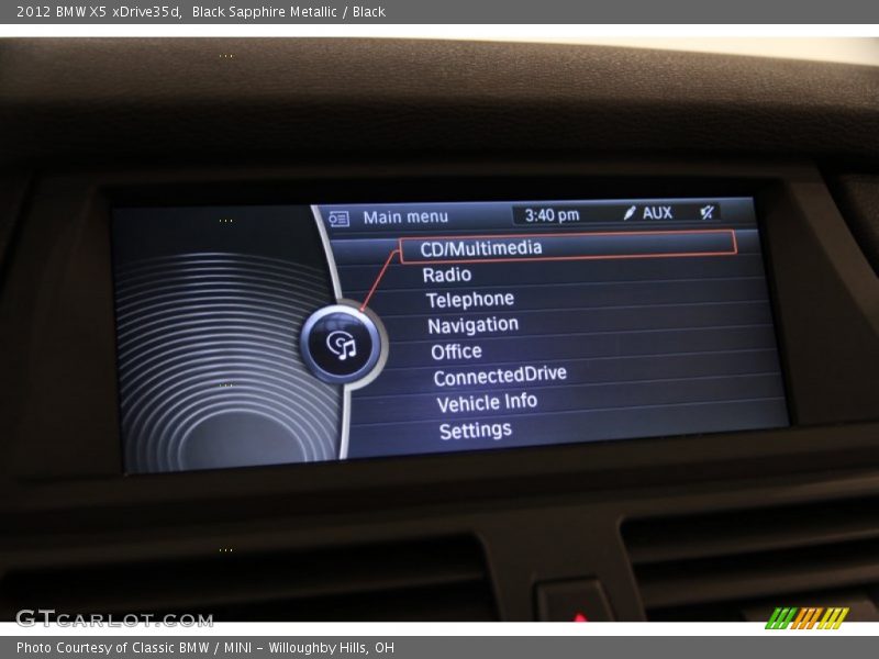 Black Sapphire Metallic / Black 2012 BMW X5 xDrive35d