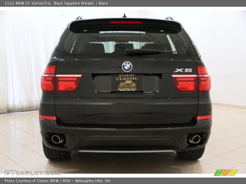 Black Sapphire Metallic / Black 2012 BMW X5 xDrive35d