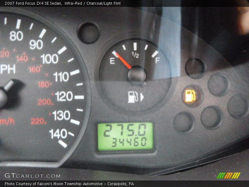 Infra-Red / Charcoal/Light Flint 2007 Ford Focus ZX4 SE Sedan