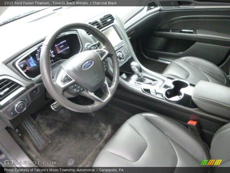 Tuxedo Black Metallic / Charcoal Black 2015 Ford Fusion Titanium