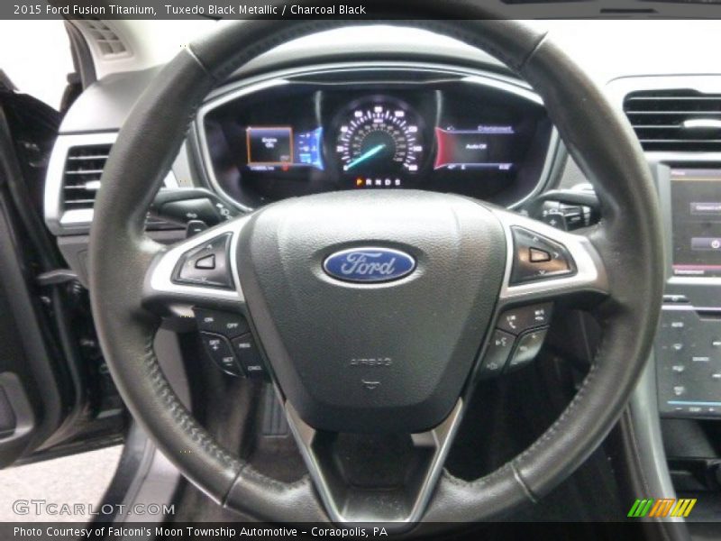 Tuxedo Black Metallic / Charcoal Black 2015 Ford Fusion Titanium