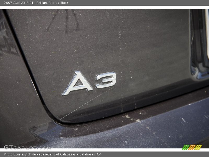 Brilliant Black / Black 2007 Audi A3 2.0T