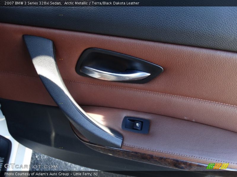Arctic Metallic / Terra/Black Dakota Leather 2007 BMW 3 Series 328xi Sedan