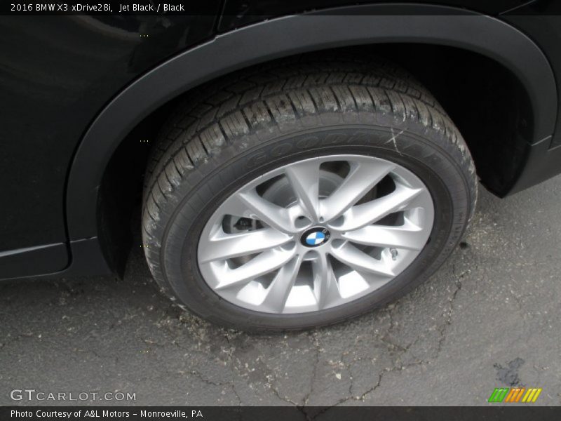 Jet Black / Black 2016 BMW X3 xDrive28i