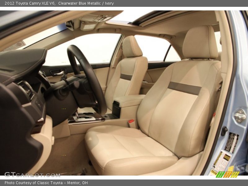 Front Seat of 2012 Camry XLE V6