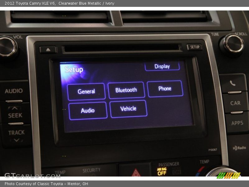 Clearwater Blue Metallic / Ivory 2012 Toyota Camry XLE V6