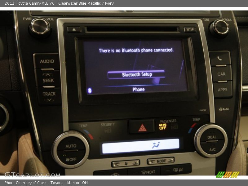 Clearwater Blue Metallic / Ivory 2012 Toyota Camry XLE V6