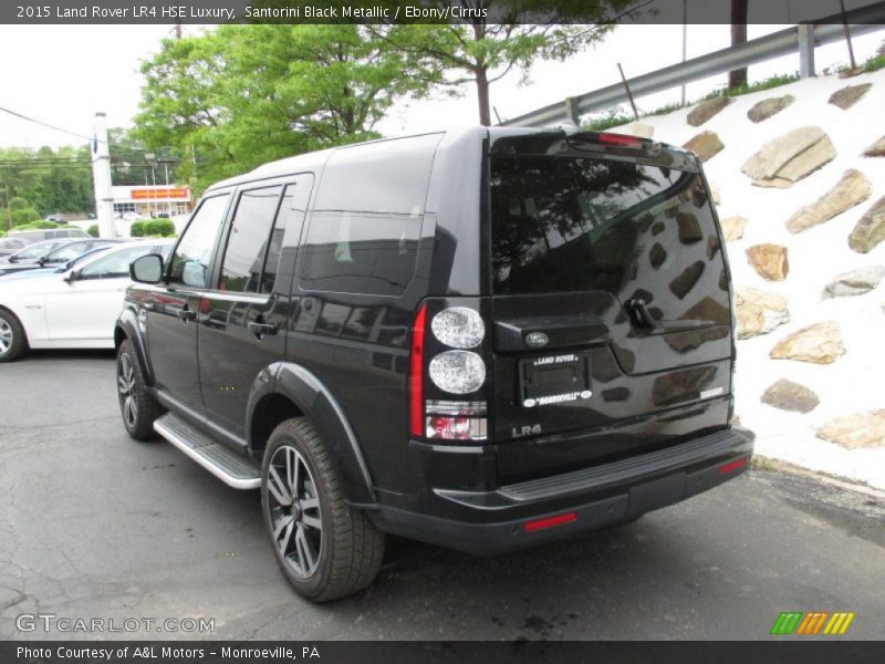 Santorini Black Metallic / Ebony/Cirrus 2015 Land Rover LR4 HSE Luxury