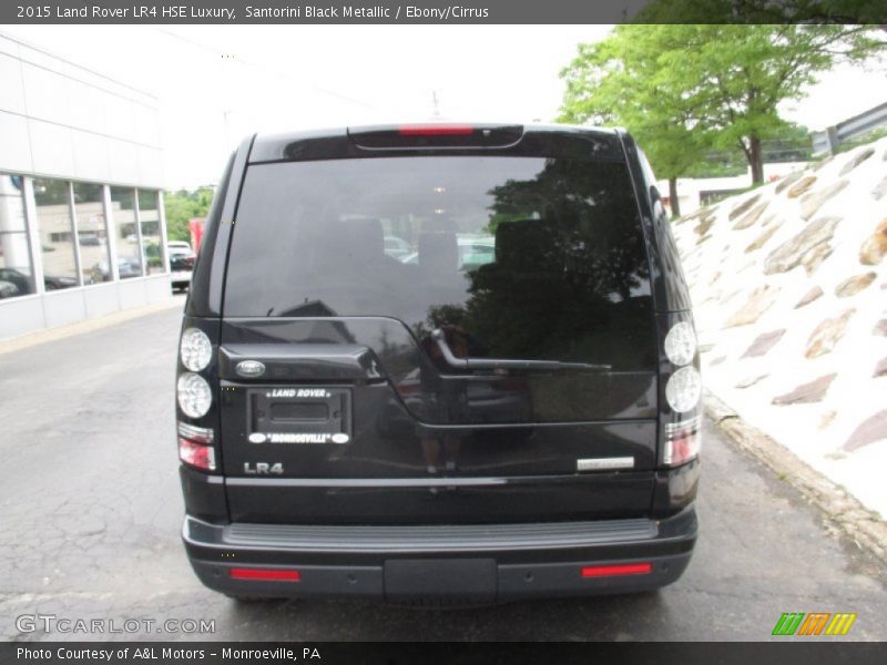 Santorini Black Metallic / Ebony/Cirrus 2015 Land Rover LR4 HSE Luxury