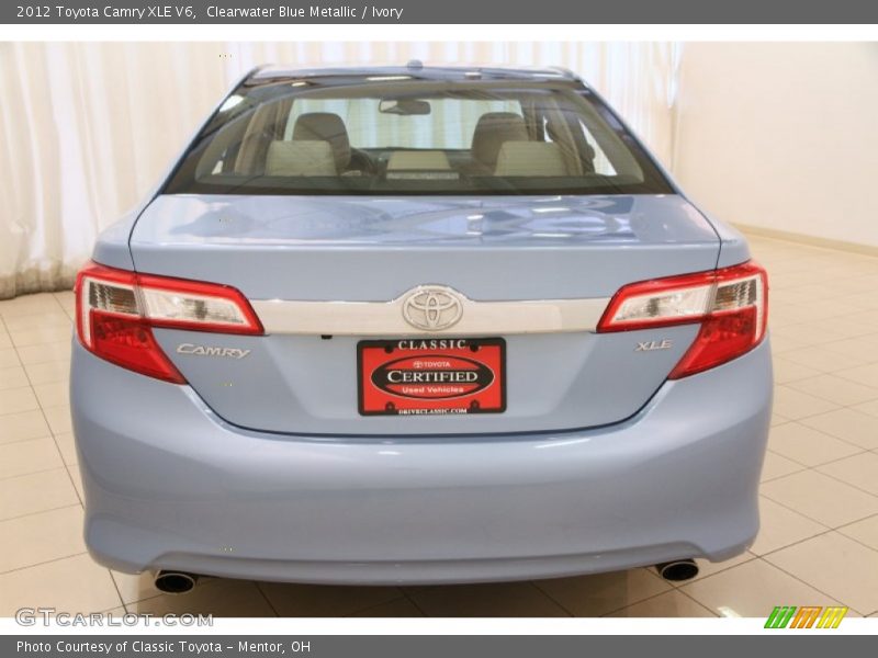 Clearwater Blue Metallic / Ivory 2012 Toyota Camry XLE V6