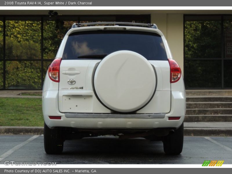 Super White / Dark Charcoal 2008 Toyota RAV4 I4