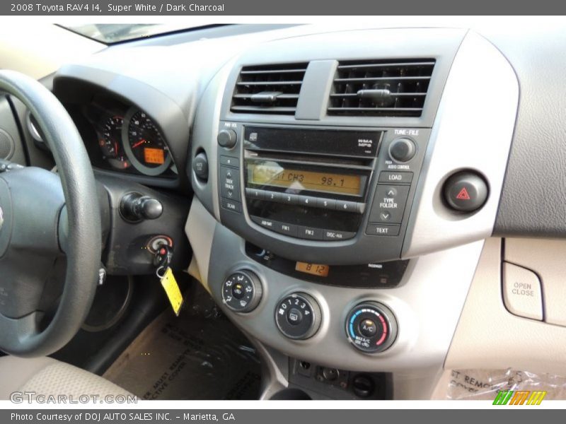 Super White / Dark Charcoal 2008 Toyota RAV4 I4