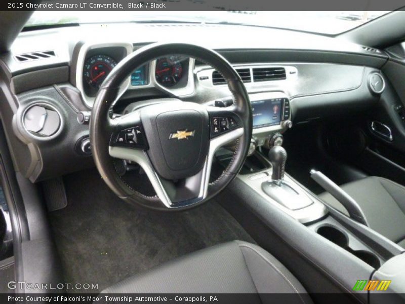  2015 Camaro LT Convertible Black Interior