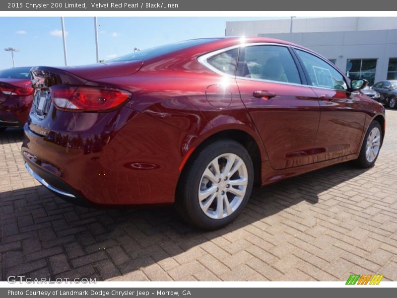 Velvet Red Pearl / Black/Linen 2015 Chrysler 200 Limited