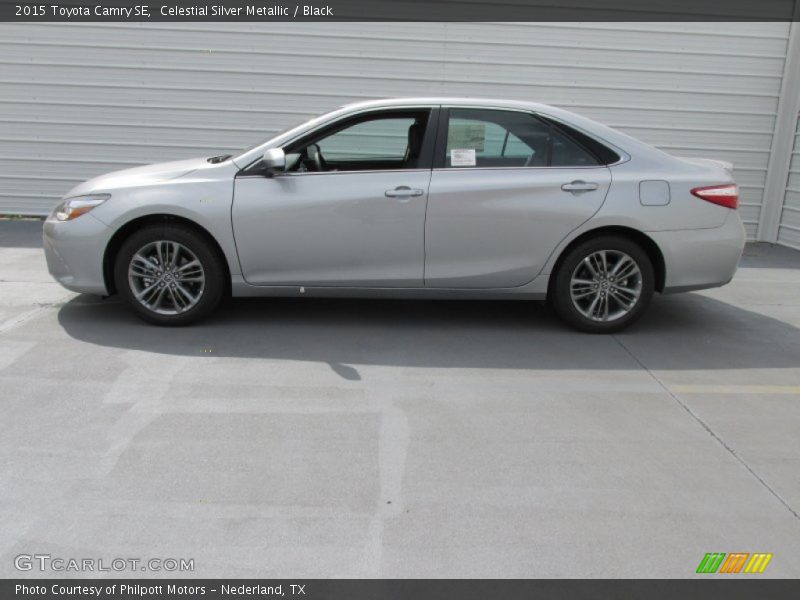 Celestial Silver Metallic / Black 2015 Toyota Camry SE