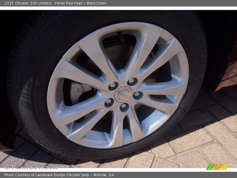 Velvet Red Pearl / Black/Linen 2015 Chrysler 200 Limited