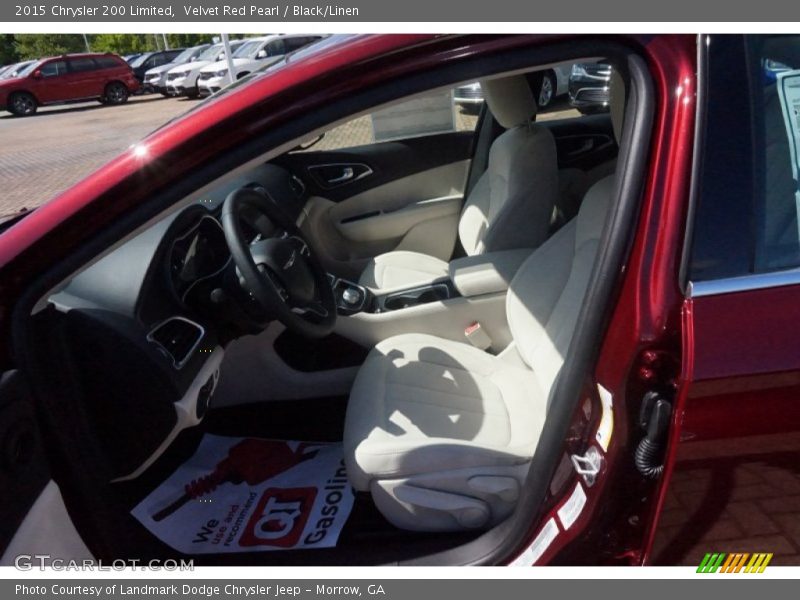 Velvet Red Pearl / Black/Linen 2015 Chrysler 200 Limited