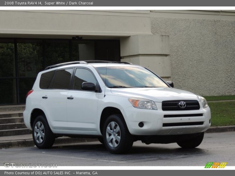 Super White / Dark Charcoal 2008 Toyota RAV4 I4