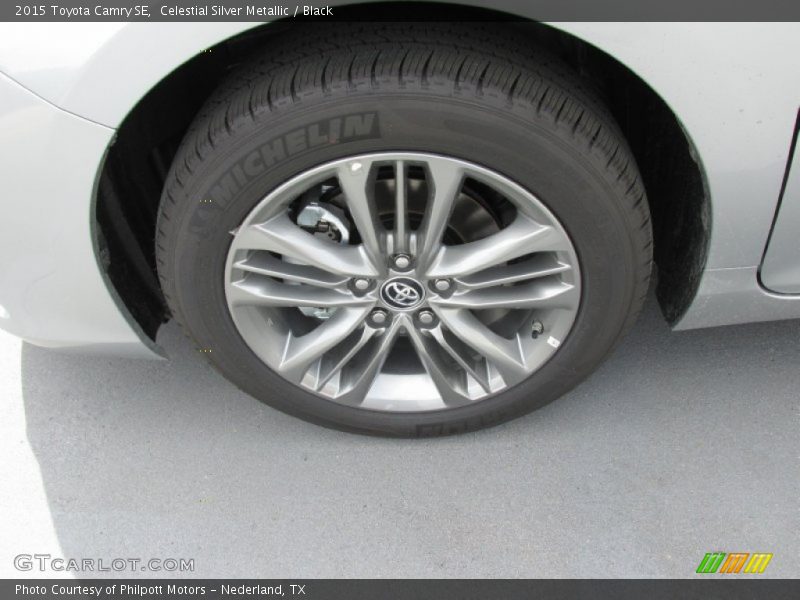 Celestial Silver Metallic / Black 2015 Toyota Camry SE