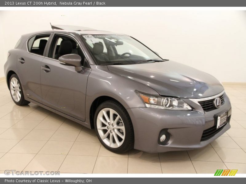 Nebula Gray Pearl / Black 2013 Lexus CT 200h Hybrid