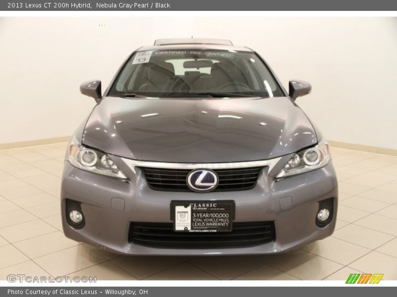 Nebula Gray Pearl / Black 2013 Lexus CT 200h Hybrid