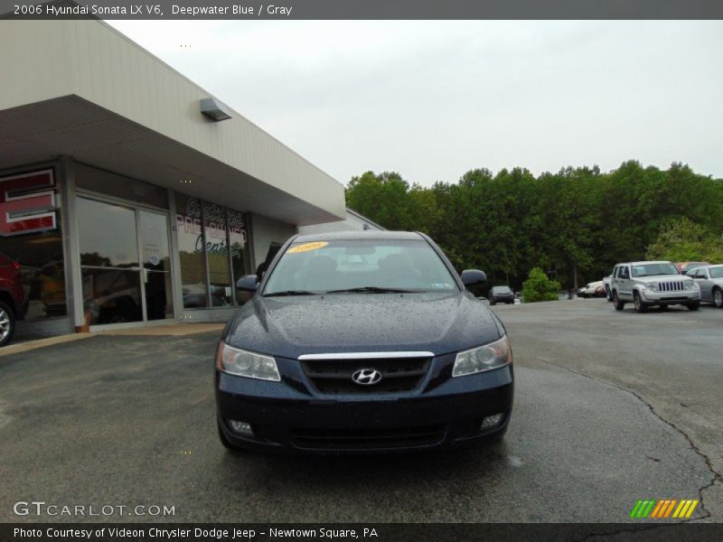 Deepwater Blue / Gray 2006 Hyundai Sonata LX V6