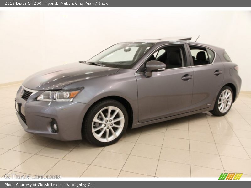 Nebula Gray Pearl / Black 2013 Lexus CT 200h Hybrid