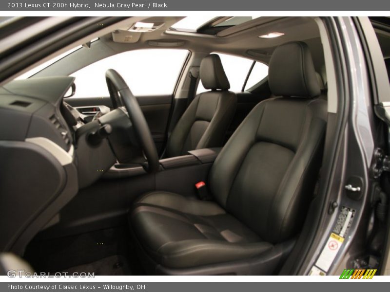 Nebula Gray Pearl / Black 2013 Lexus CT 200h Hybrid