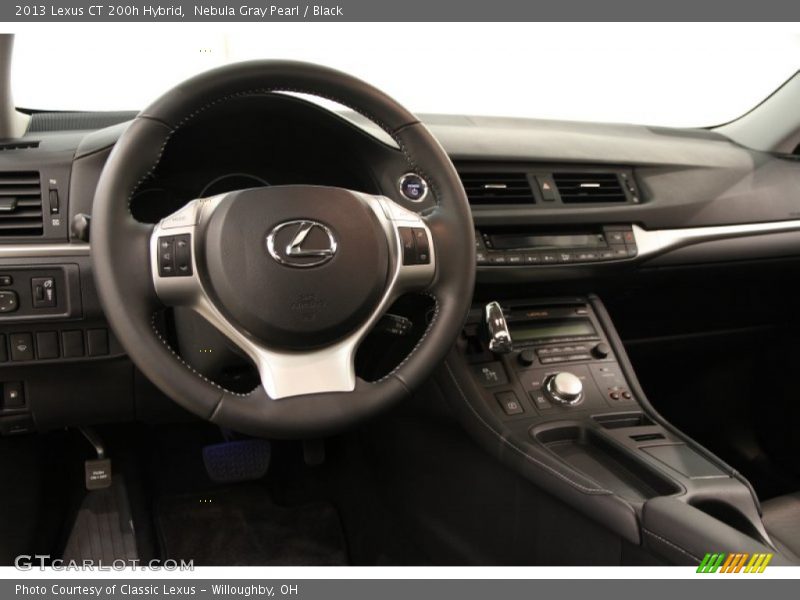 Nebula Gray Pearl / Black 2013 Lexus CT 200h Hybrid