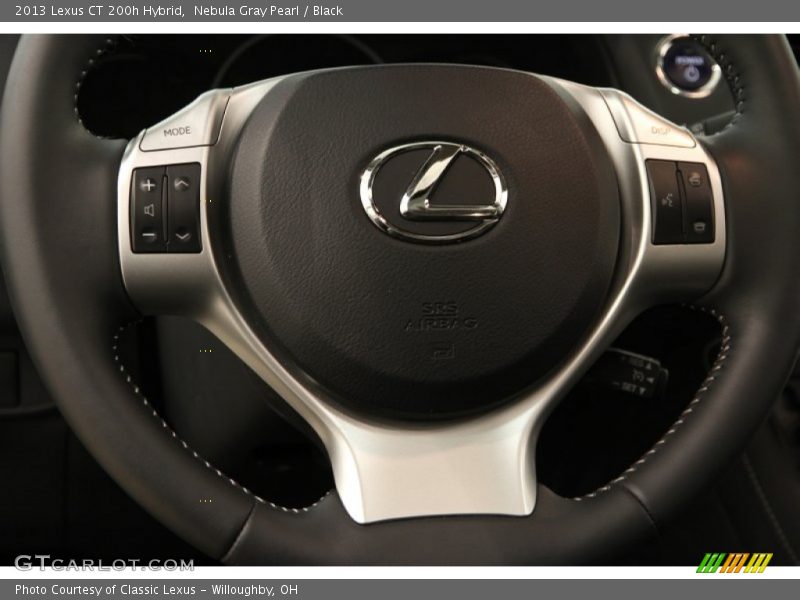 Nebula Gray Pearl / Black 2013 Lexus CT 200h Hybrid