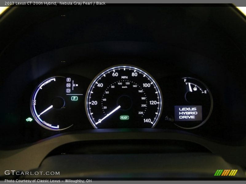 Nebula Gray Pearl / Black 2013 Lexus CT 200h Hybrid